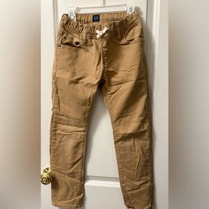GAP Stretch Slim Drawstring Chino in Tan